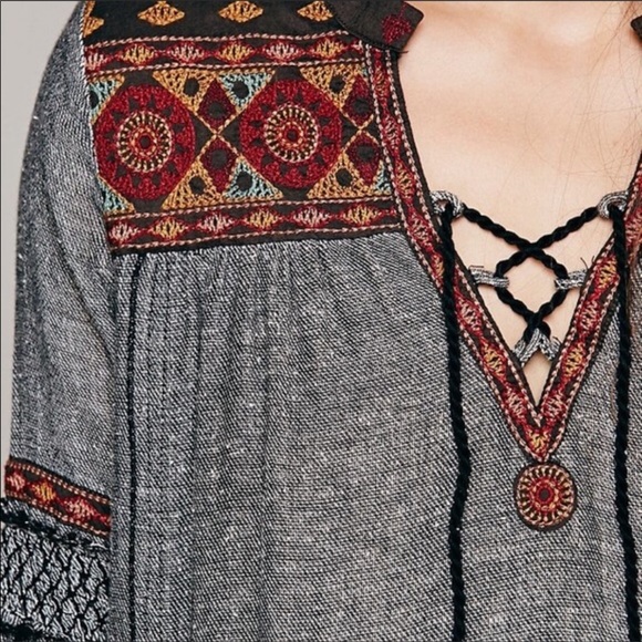 Free People Ties to Florence Embroidered Dress - Picture 5 of 7